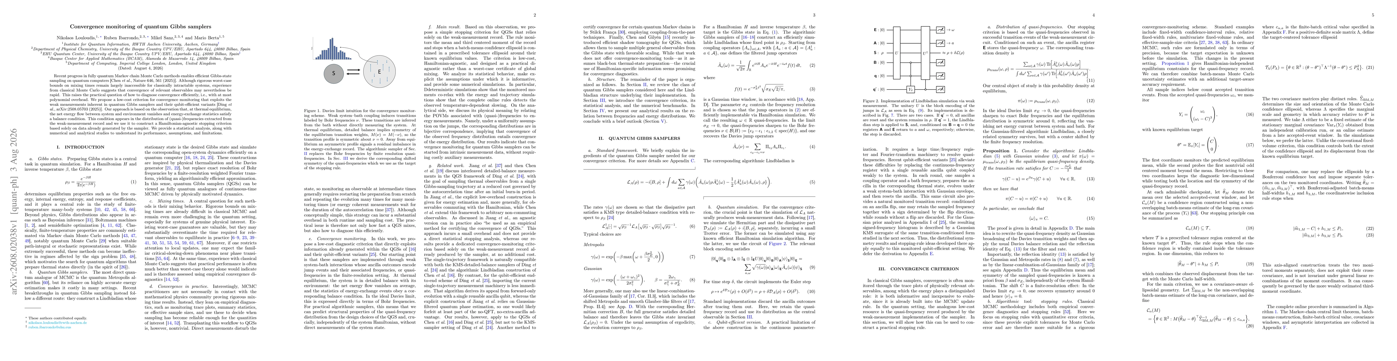 Thumbnail for Convergence monitoring of quantum Gibbs samplers
