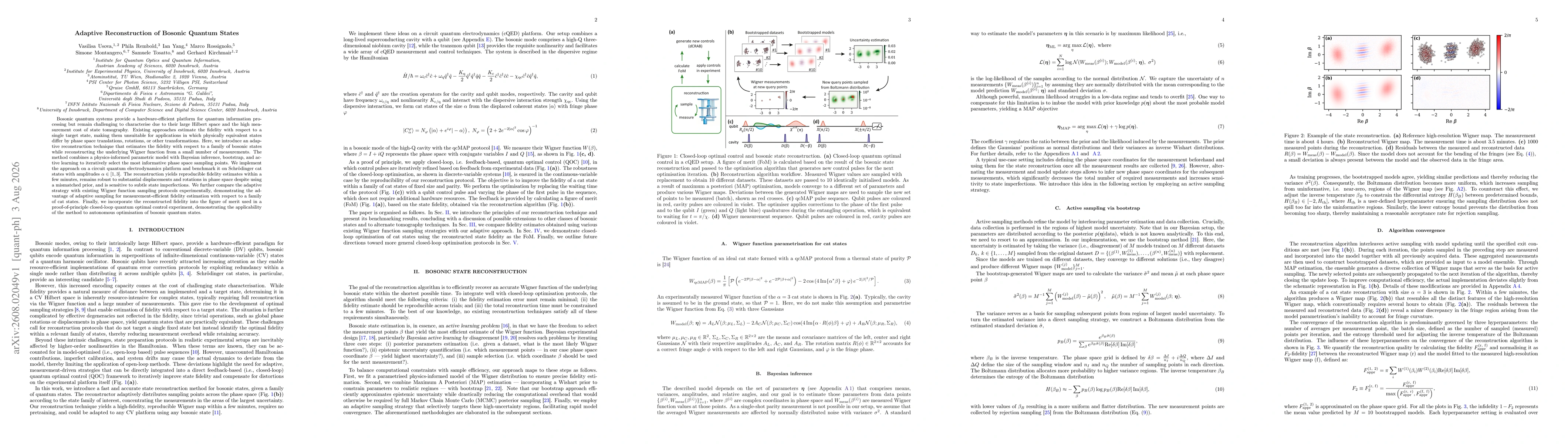 Thumbnail for Adaptive Reconstruction of Bosonic Quantum States