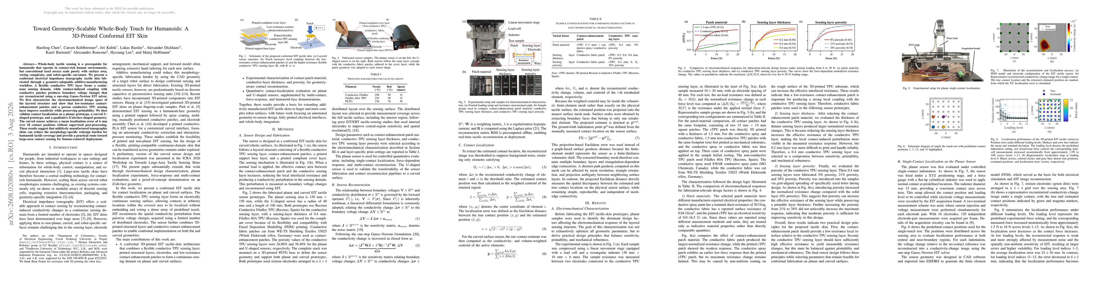Thumbnail for Toward Geometry-Scalable Whole-Body Touch for Humanoids: A 3D-Printed Conformal EIT Skin