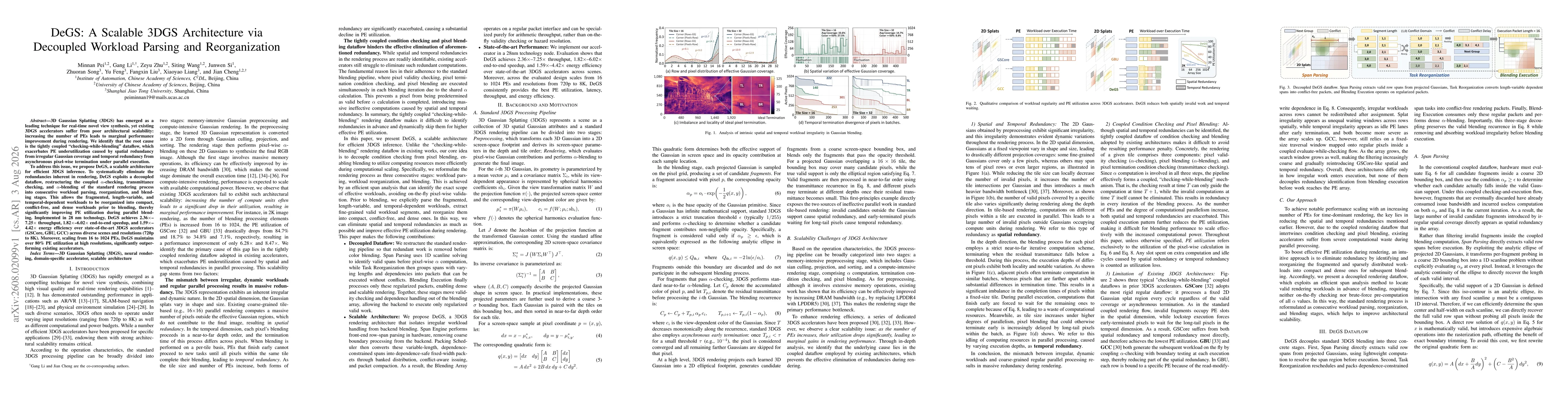 Thumbnail for DeGS: A Scalable 3DGS Architecture via Decoupled Workload Parsing and Reorganization