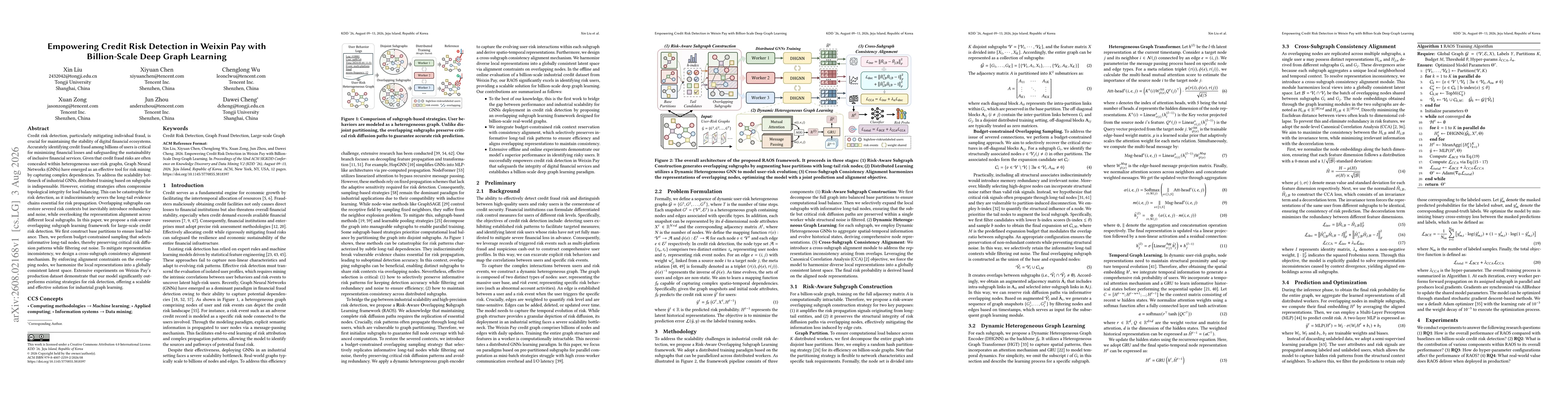 Thumbnail for Empowering Credit Risk Detection in Weixin Pay with Billion-Scale Deep Graph Learning