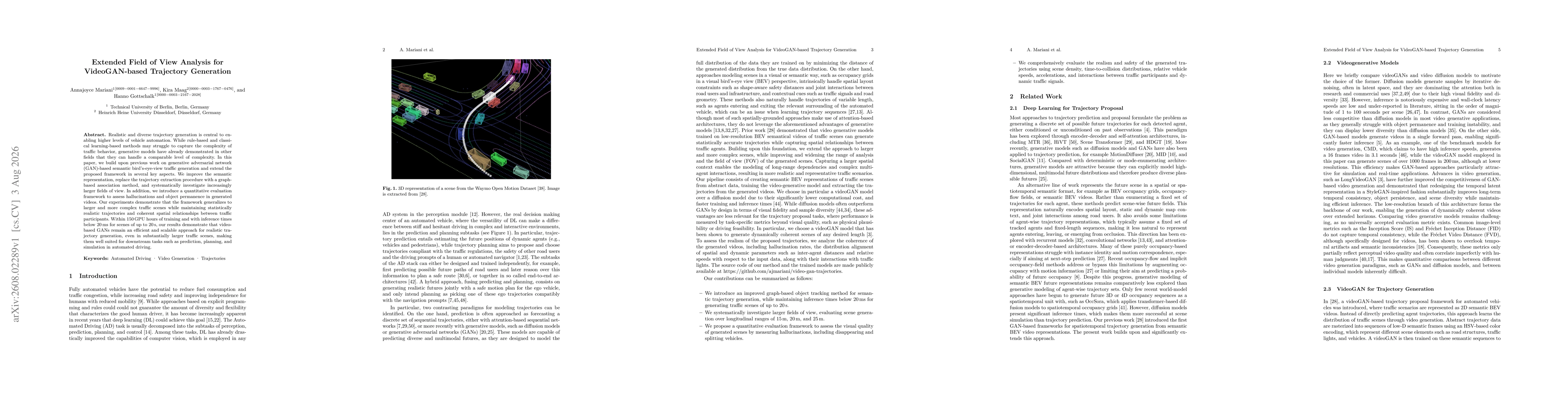 Thumbnail for Extended Field of View Analysis for VideoGAN-based Trajectory Generation