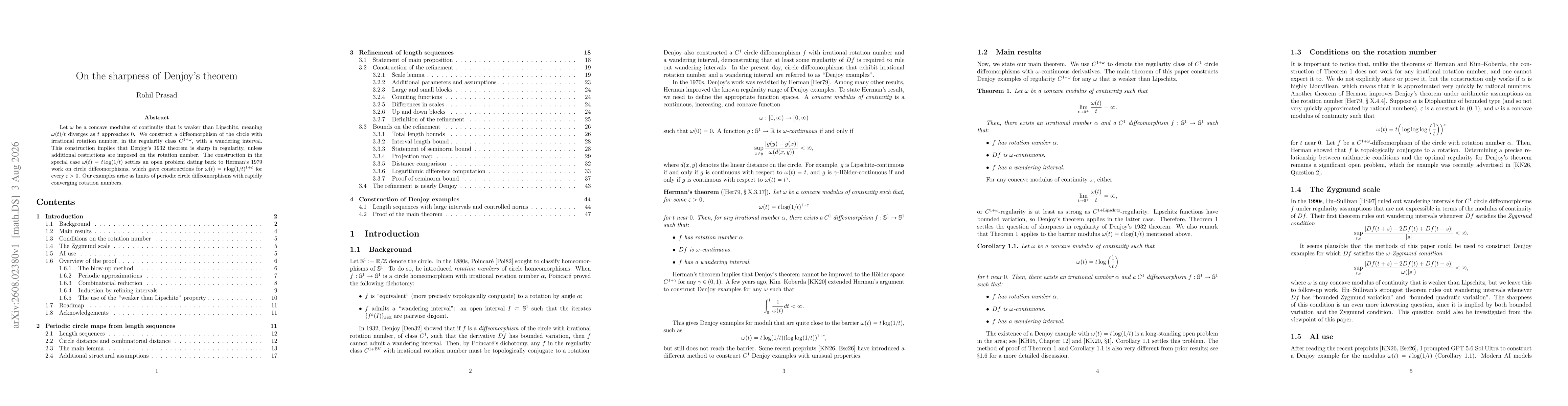 Thumbnail for On the sharpness of Denjoy's theorem