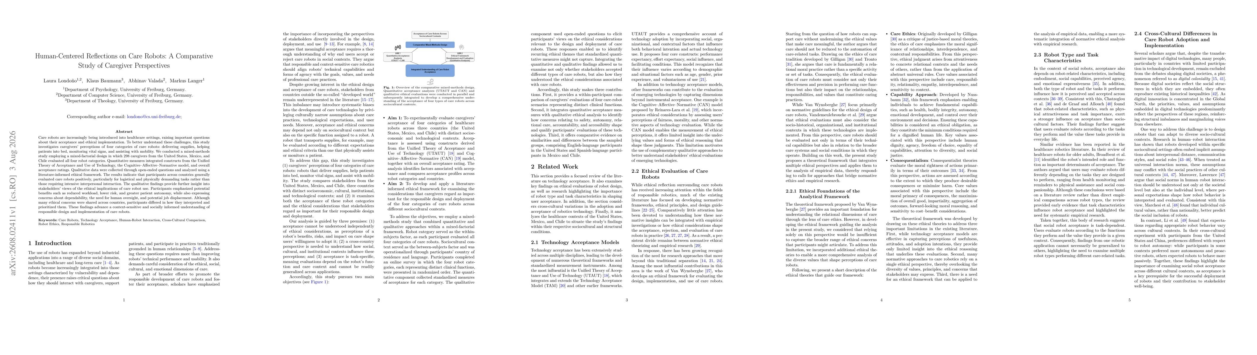Thumbnail for Human-Centered Reflections on Care Robots: A Comparative Study of Caregiver Perspectives