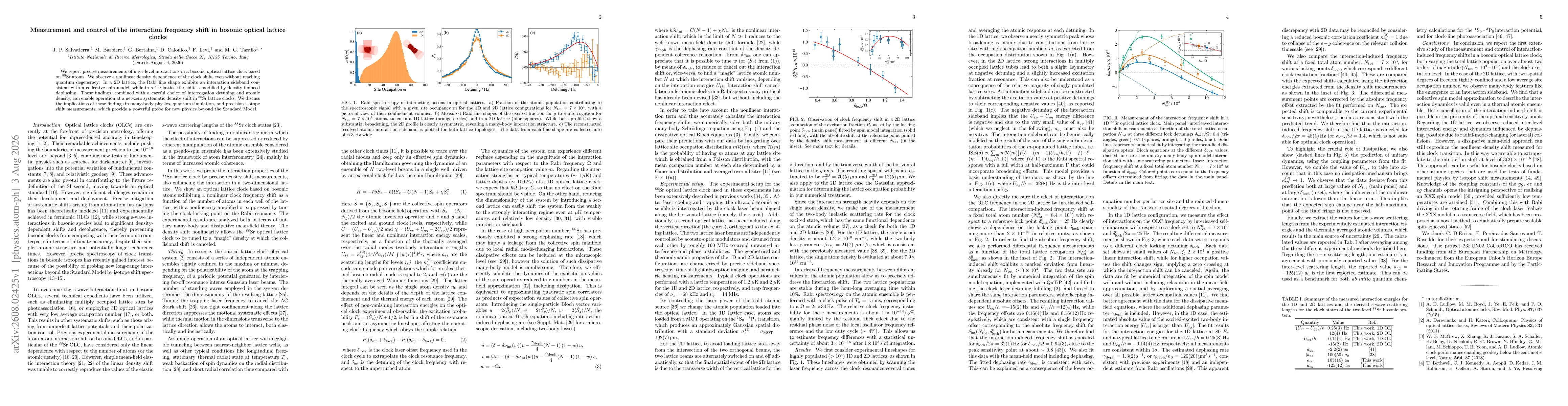 Thumbnail for Measurement and control of the interaction frequency shift in bosonic optical lattice clocks
