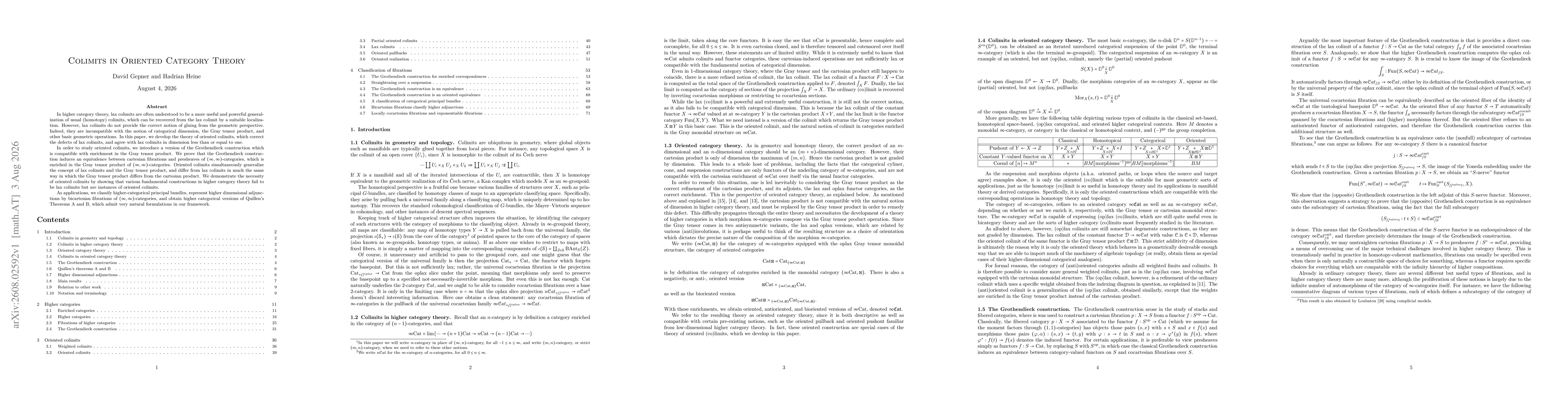 Thumbnail for Colimits in Oriented Category Theory