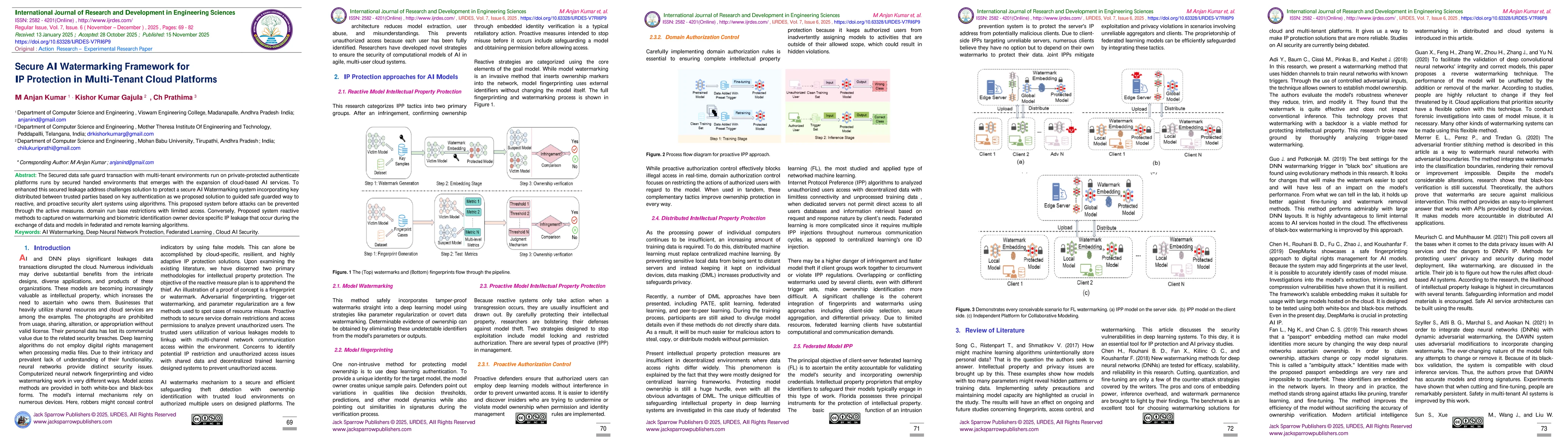 Thumbnail for Secure AI Watermarking Framework for IP Protection in Multi-Tenant Cloud Platforms