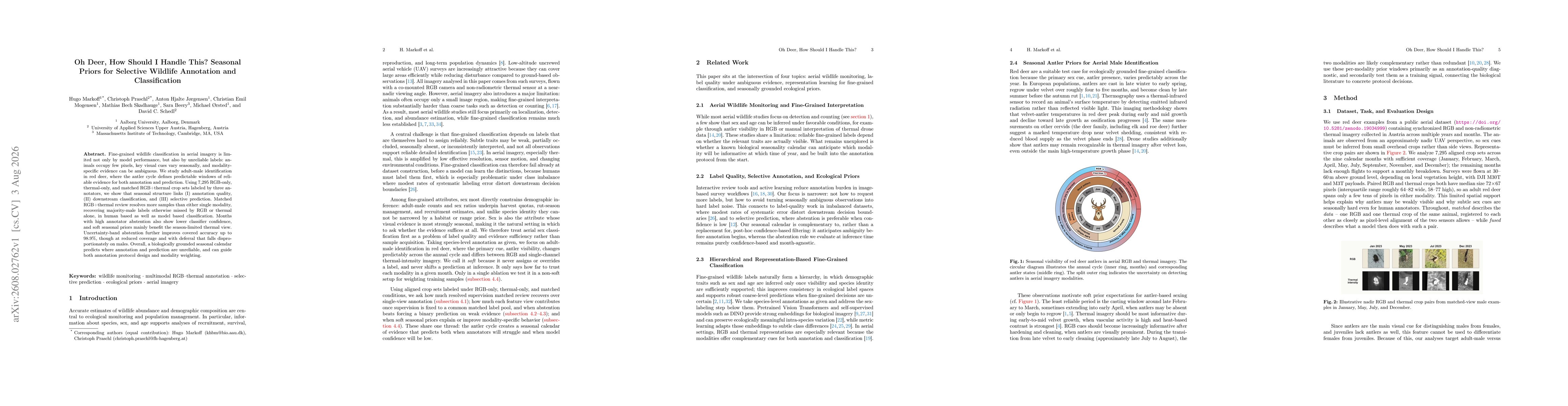 Thumbnail for Oh Deer, How Should I Handle This? Seasonal Priors for Selective Wildlife Annotation and Classification