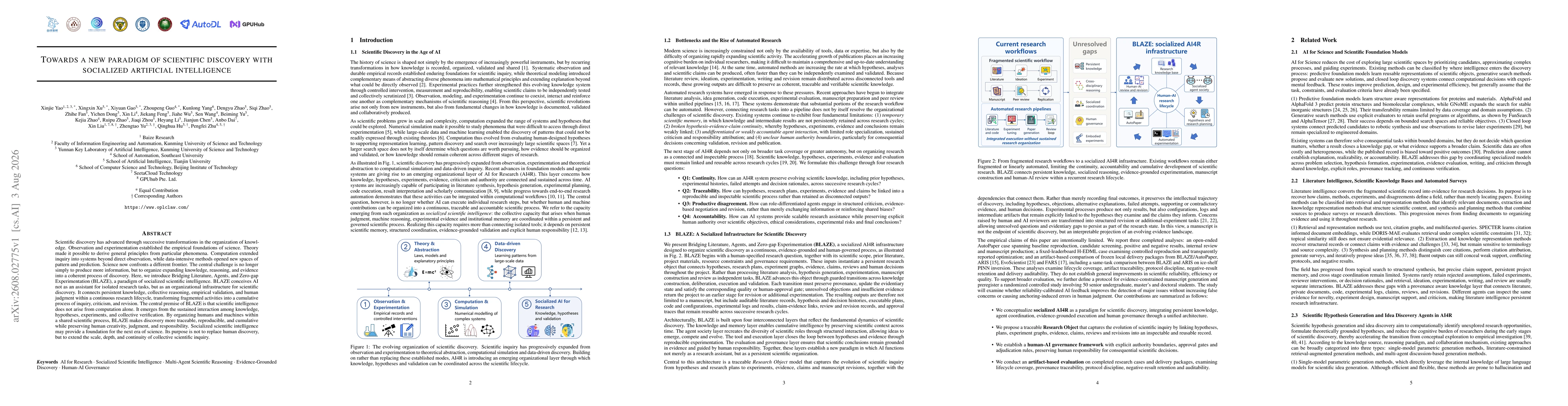 Thumbnail for Towards a new paradigm of scientific discovery with socialized artificial intelligence