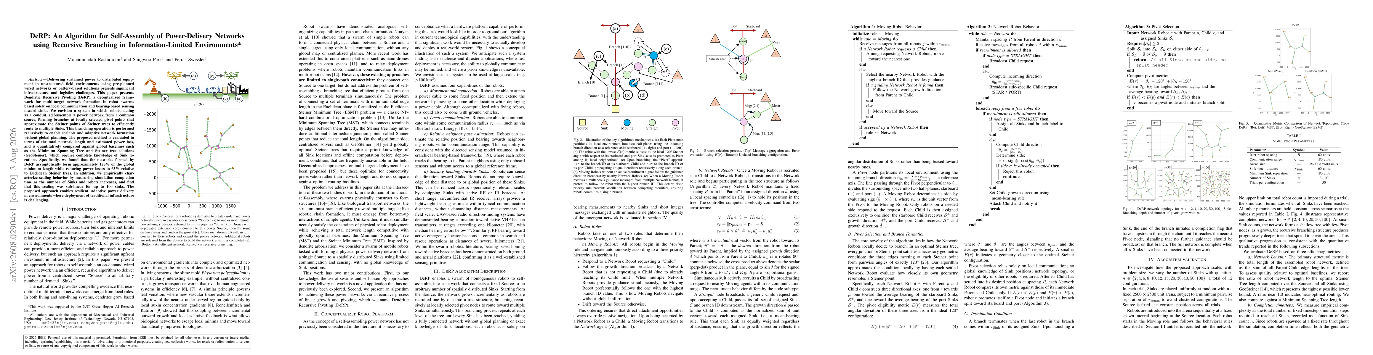 Thumbnail for DeRP: An Algorithm for Self-Assembly of Power-Delivery Networks using Recursive Branching in Information-Limited Environments