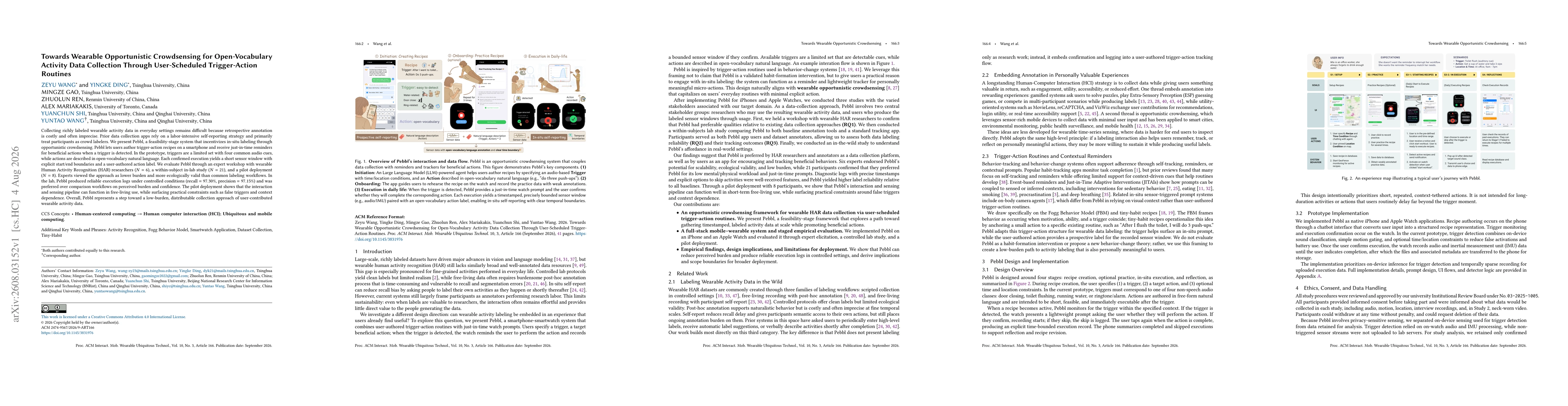 Thumbnail for Towards Wearable Opportunistic Crowdsensing for Open-Vocabulary Activity Data Collection Through User-Scheduled Trigger-Action Routines