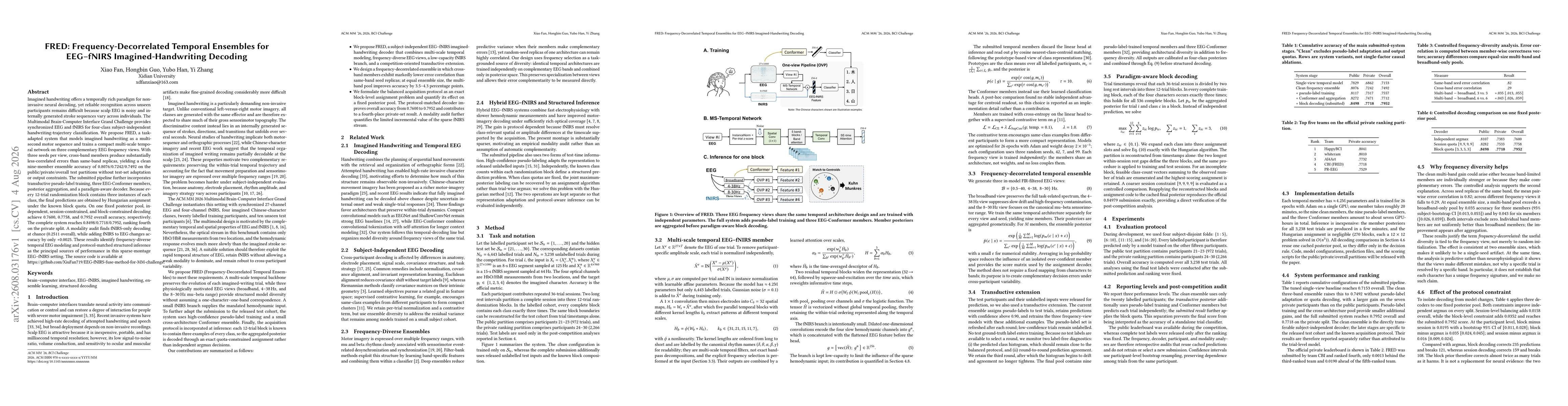 Thumbnail for Frequency-Decorrelated Temporal Ensembles for EEG--fNIRS Imagined-Handwriting Decoding