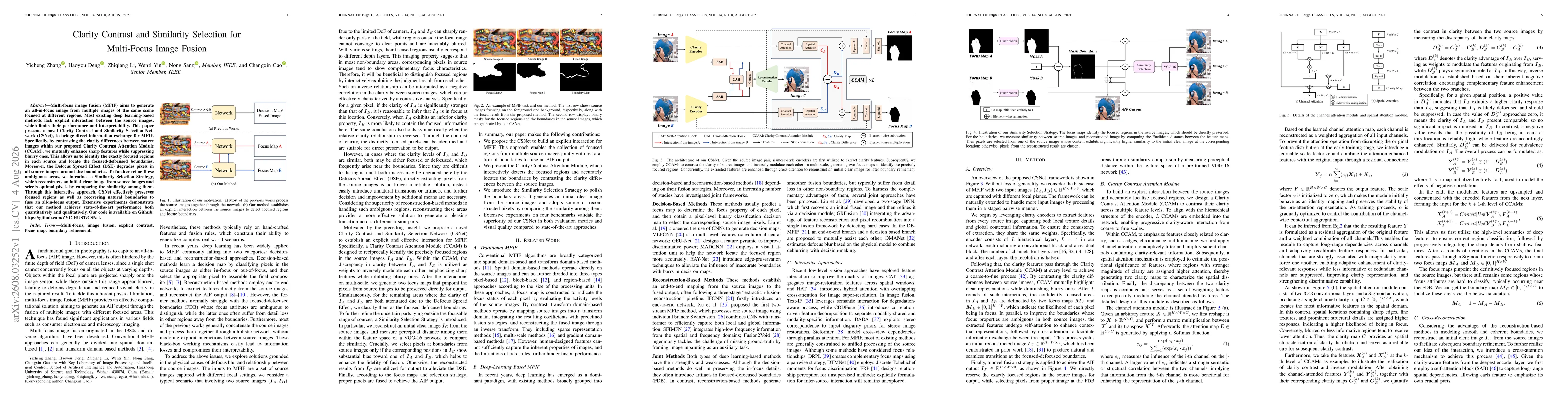 Thumbnail for Clarity Contrast and Similarity Selection for Multi-Focus Image Fusion