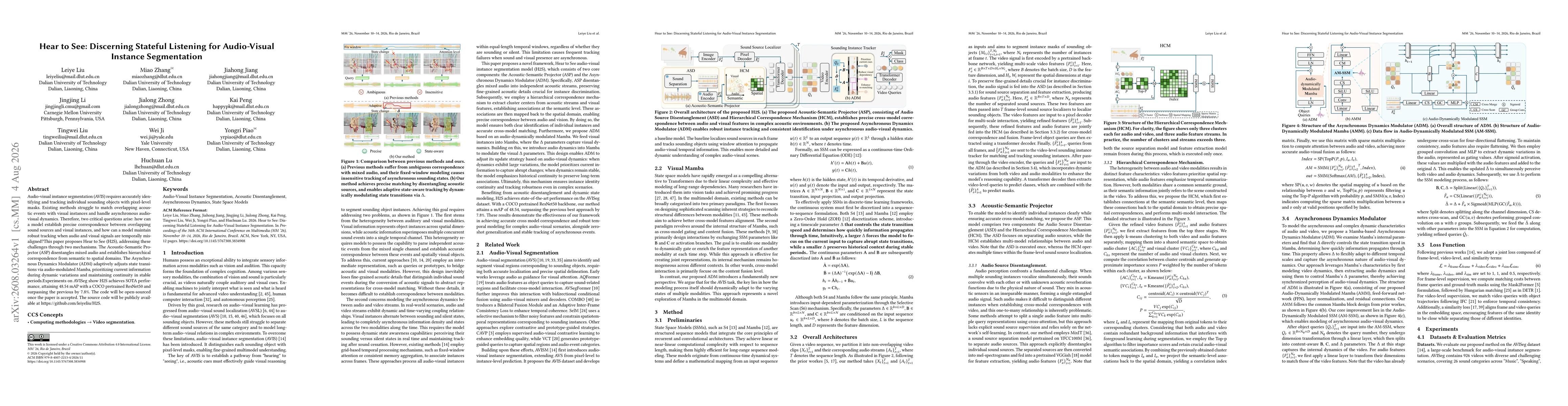 Thumbnail for Hear to See: Discerning Stateful Listening for Audio-Visual Instance Segmentation