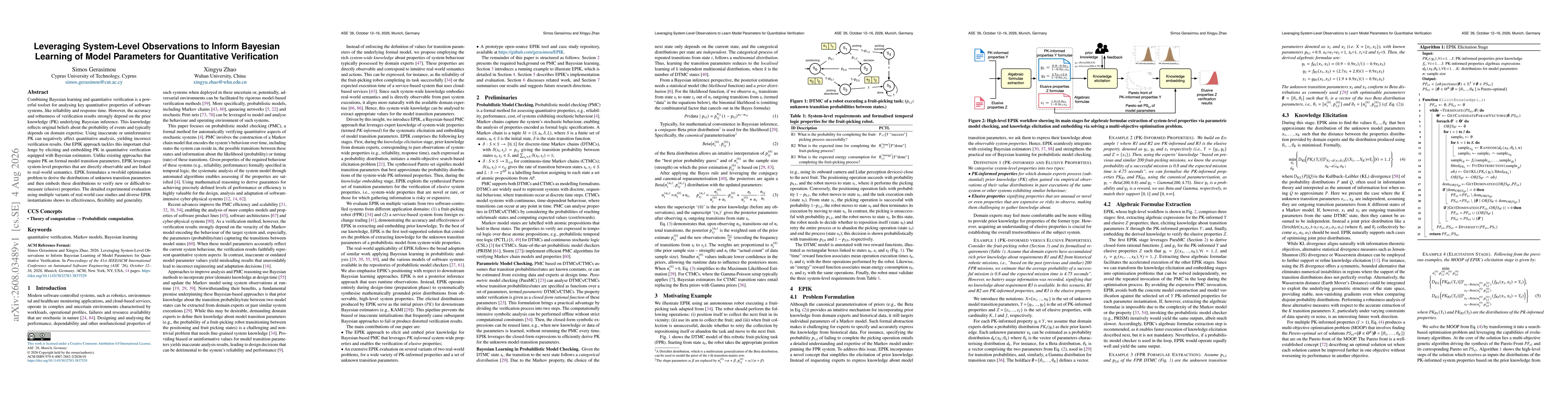 Thumbnail for Leveraging System-Level Observations to Inform Bayesian Learning of Model Parameters for Quantitative Verification