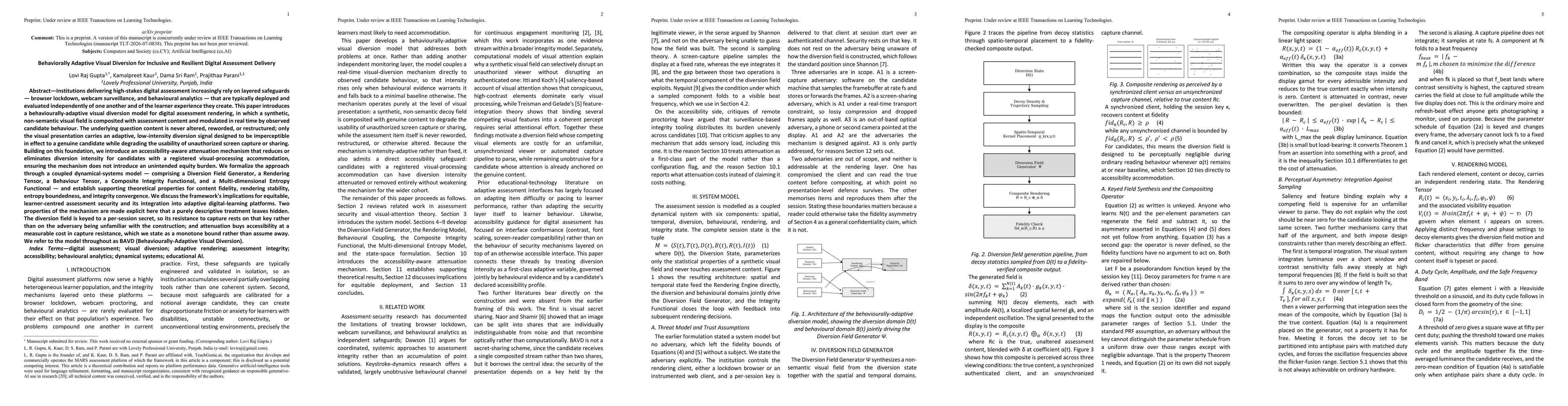 Thumbnail for Behaviorally Adaptive Visual Diversion for Inclusive and Resilient Digital Assessment Delivery