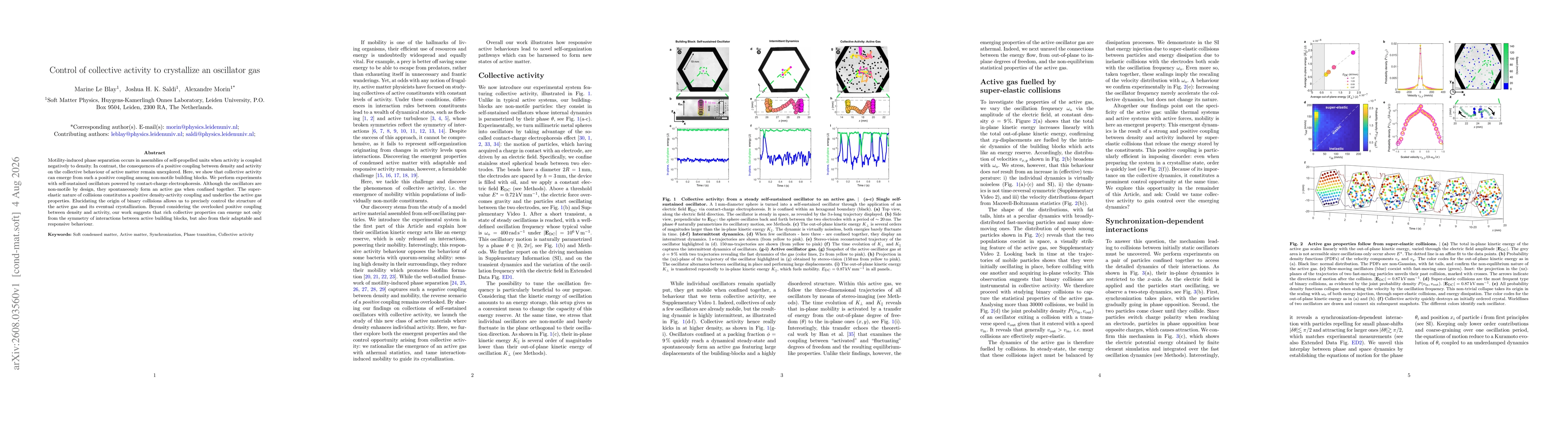 Thumbnail for Control of collective activity to crystallize an oscillator gas