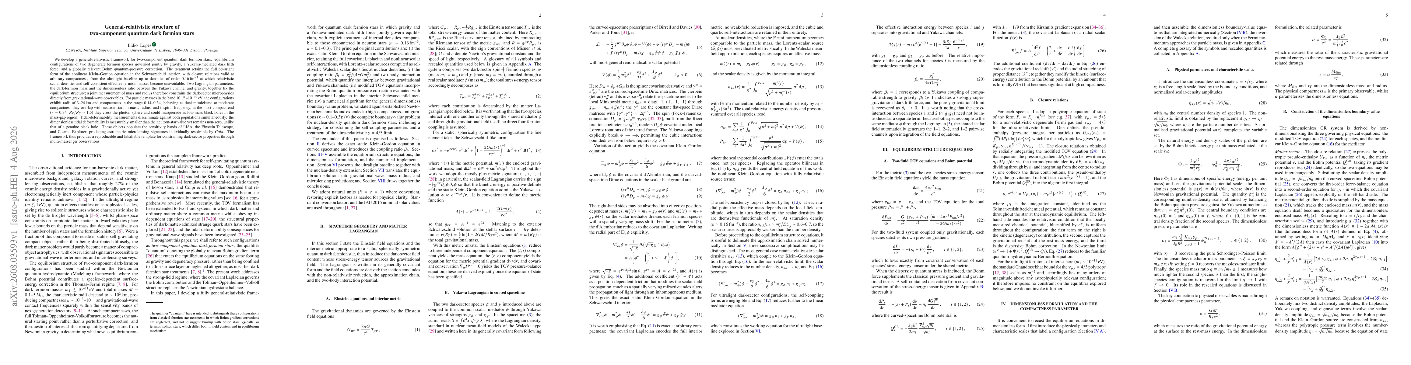Thumbnail for General-relativistic structure of two-component quantum dark fermion stars