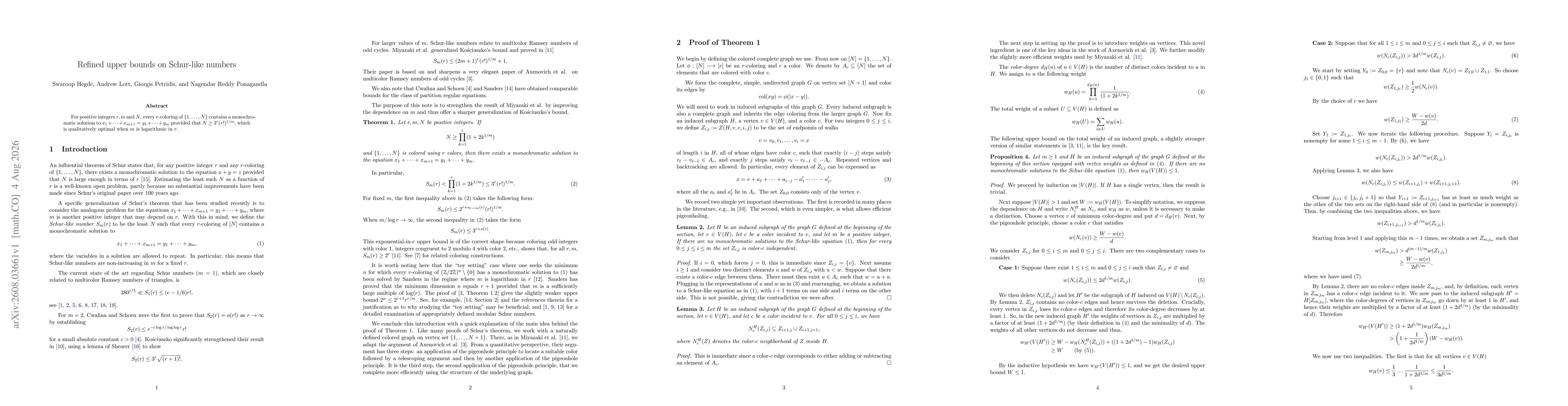 Thumbnail for Refined upper bounds on Schur-like numbers