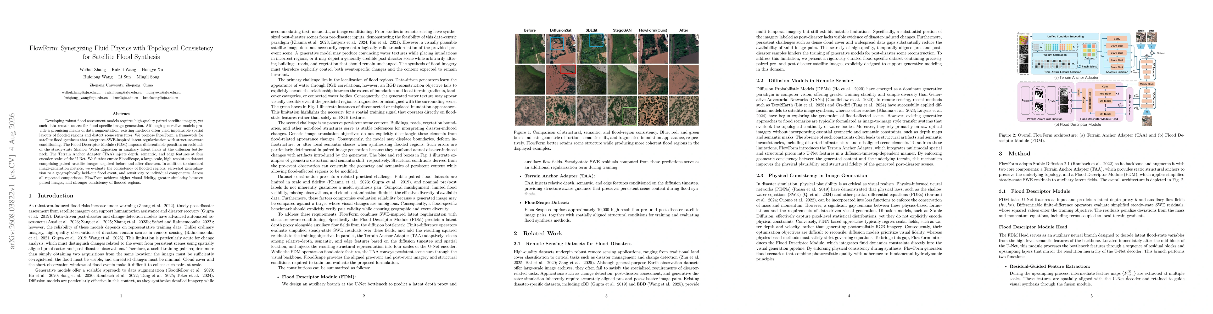 Thumbnail for FlowForm: Synergizing Fluid Physics with Topological Consistency for Satellite Flood Synthesis