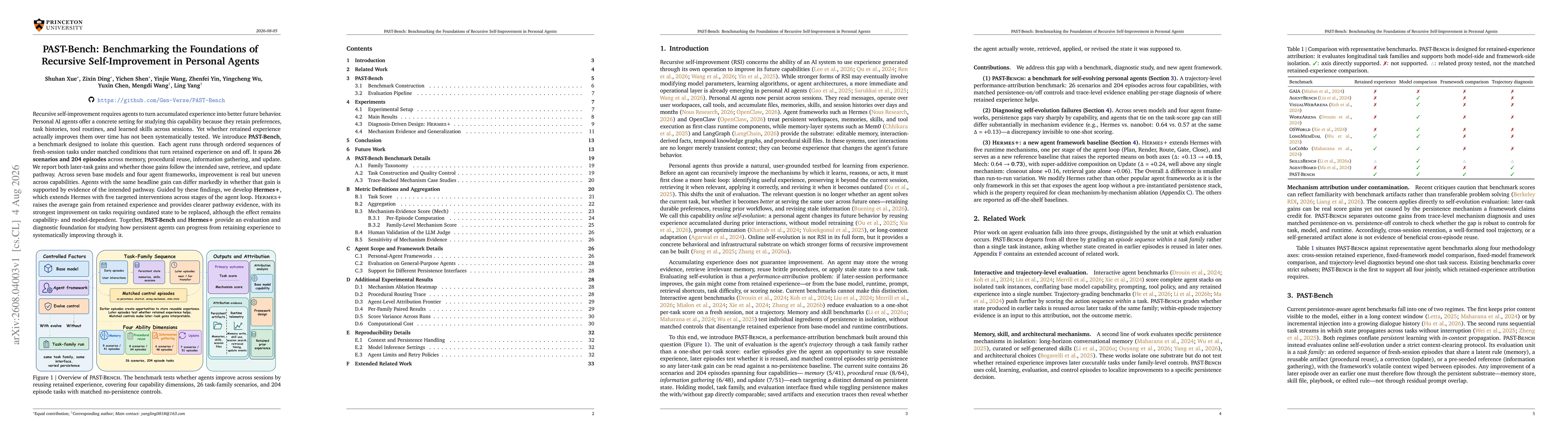 Thumbnail for PAST-Bench: Benchmarking the Foundations of Recursive Self-Improvement in Personal Agents