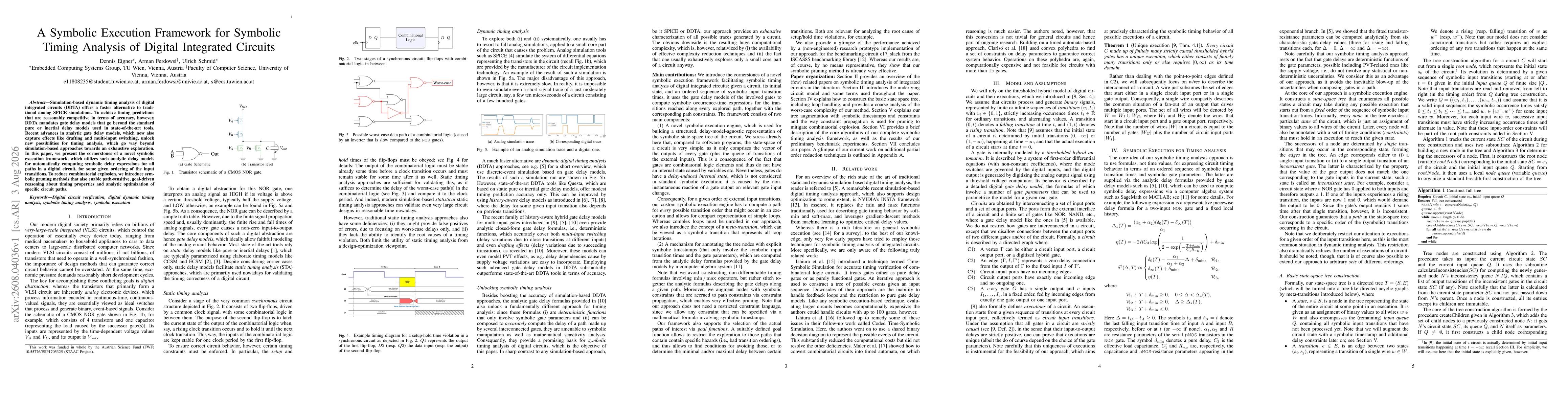 Thumbnail for A Symbolic Execution Framework for Symbolic Timing Analysis of Digital Integrated Circuits