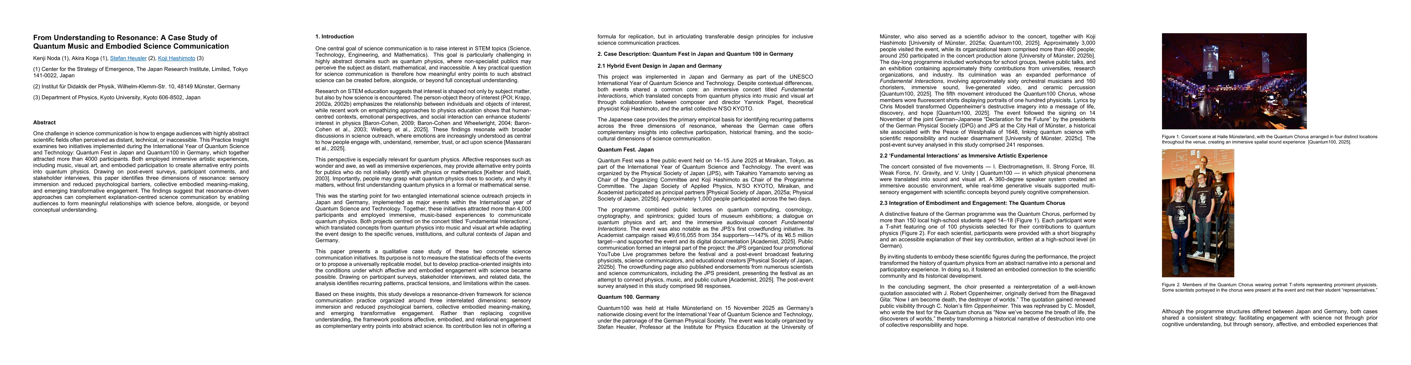 Thumbnail for From Understanding to Resonance: A Case Study of Quantum Music and Embodied Science Communication