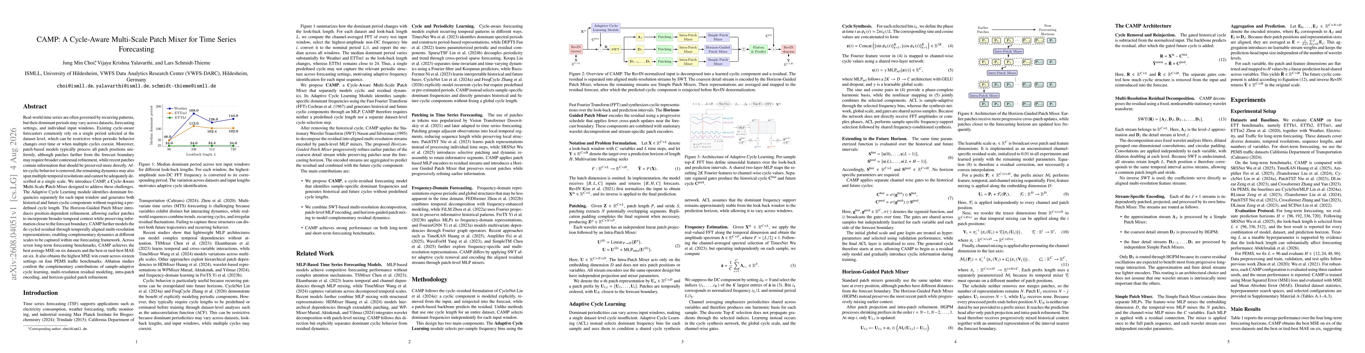 Thumbnail for CAMP: A Cycle-Aware Multi-Scale Patch Mixer for Time Series Forecasting