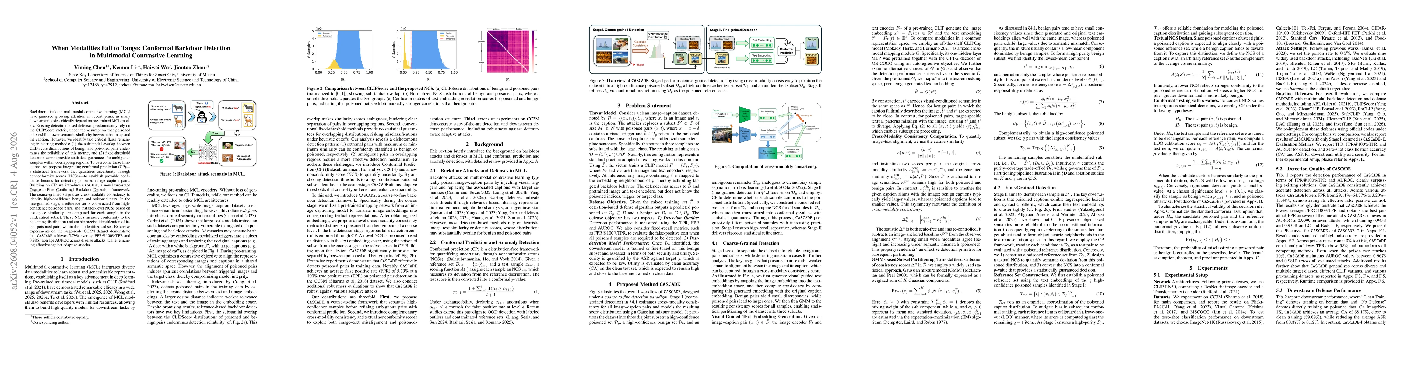 Thumbnail for When Modalities Fail to Tango: Conformal Backdoor Detection in Multimodal Contrastive Learning