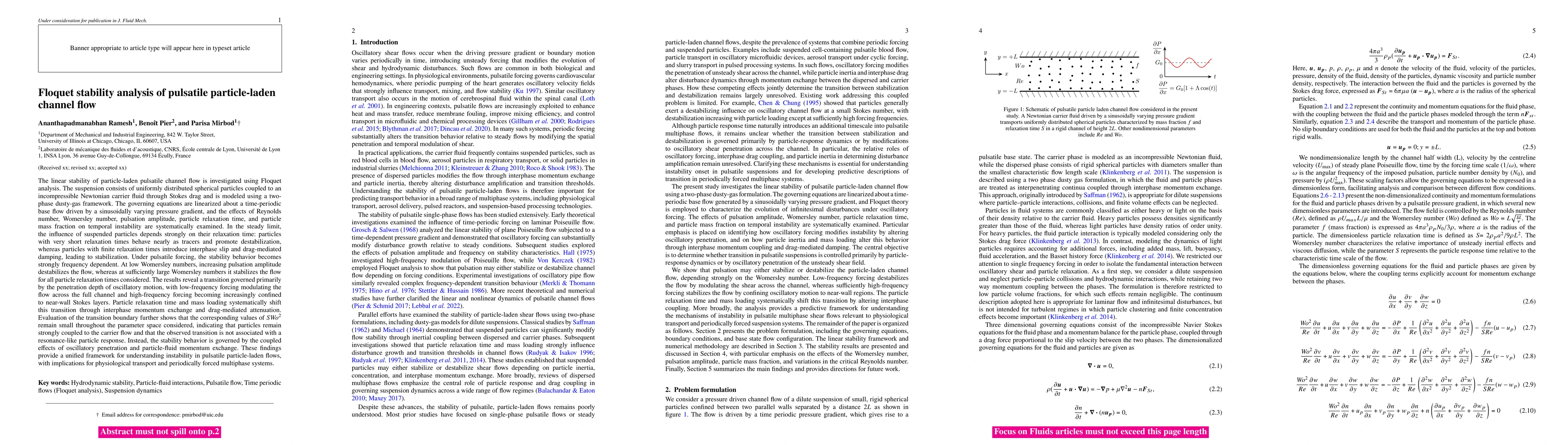 Thumbnail for Floquet stability analysis of pulsatile particle-laden channel flow
