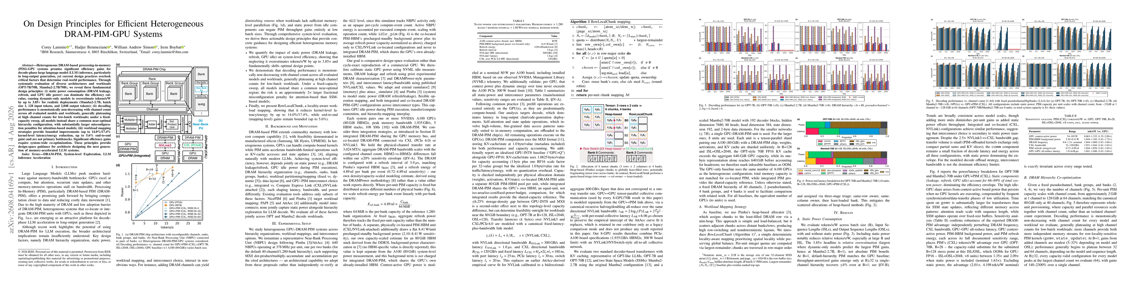 Thumbnail for On Design Principles for Efficient Heterogeneous DRAM-PIM-GPU Systems