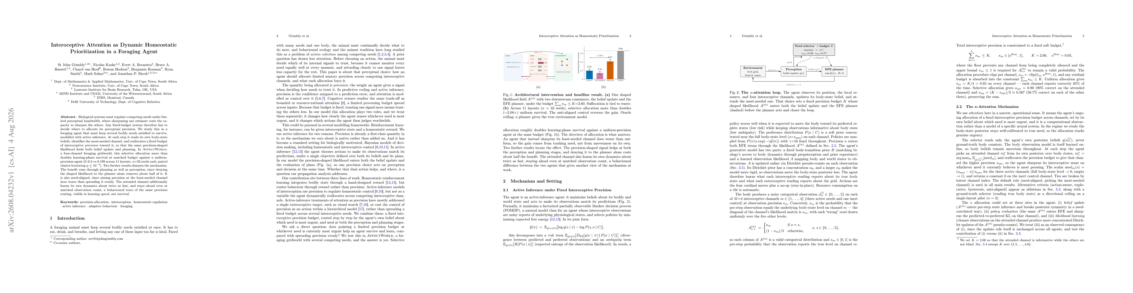 Thumbnail for Interoceptive Attention as Dynamic Homeostatic Prioritization in a Foraging Agent