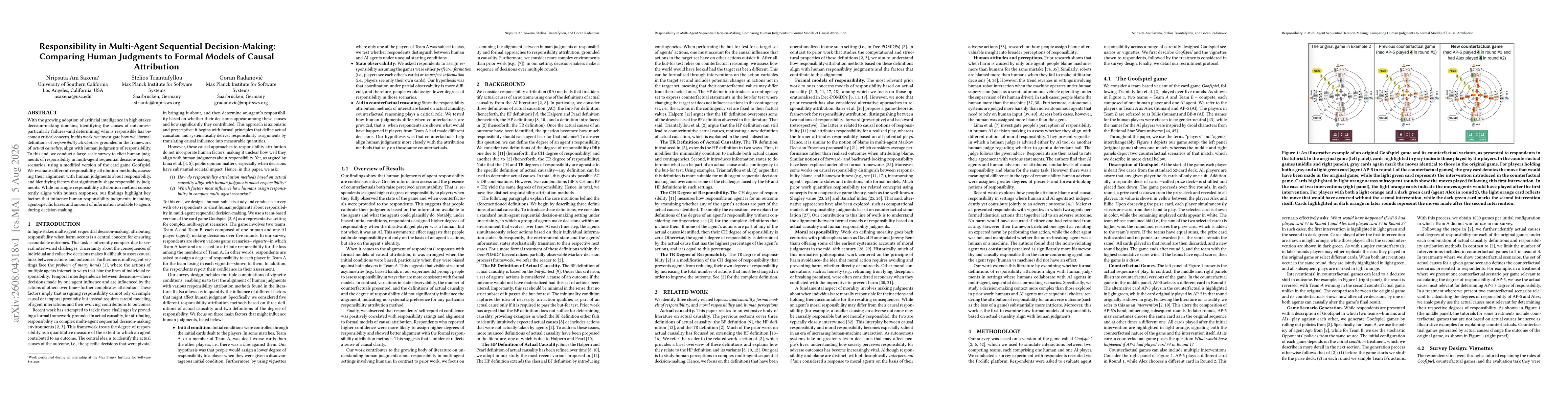Thumbnail for Responsibility in Multi-Agent Sequential Decision-Making: Comparing Human Judgments to Formal Models of Causal Attribution