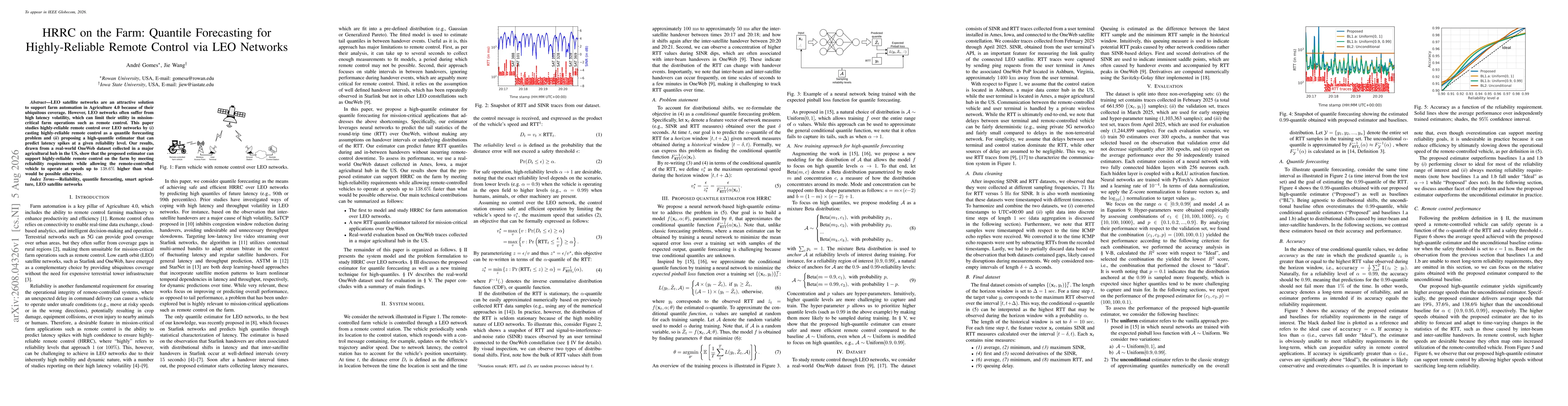 Thumbnail for HRRC on the Farm: Quantile Forecasting for Highly-Reliable Remote Control via LEO Networks