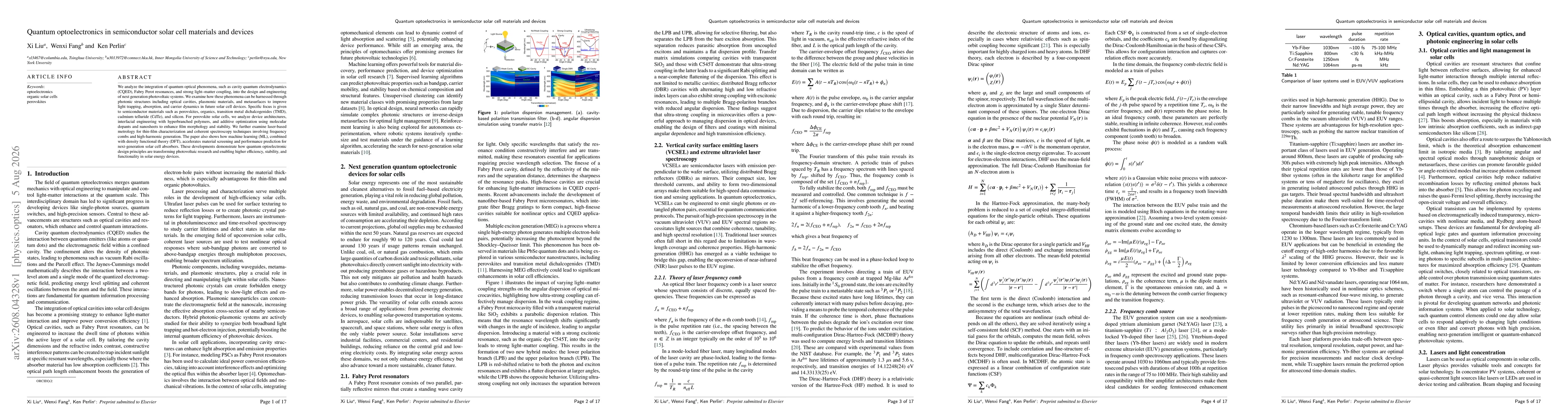 Thumbnail for Quantum optoelectronics in semiconductor solar cell materials and devices
