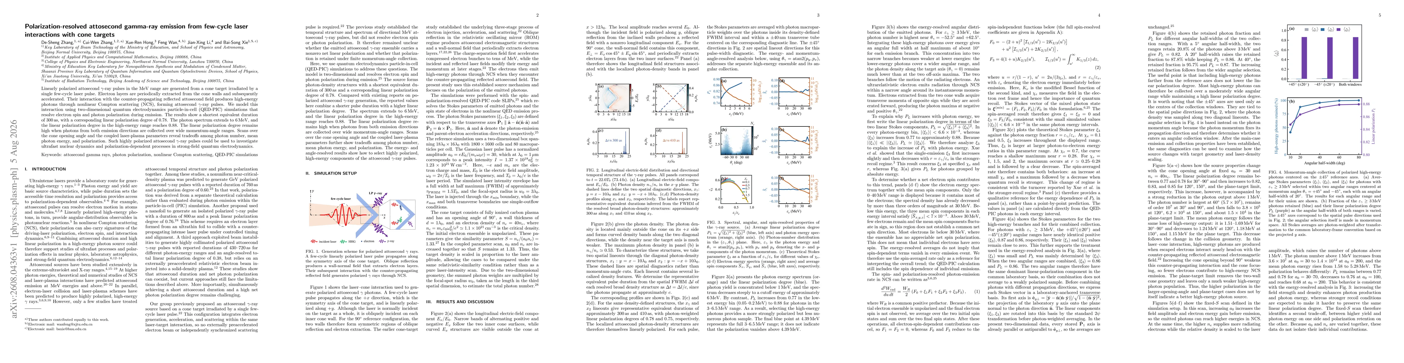 Thumbnail for Polarization-resolved attosecond gamma-ray emission from few-cycle laser interactions with cone targets
