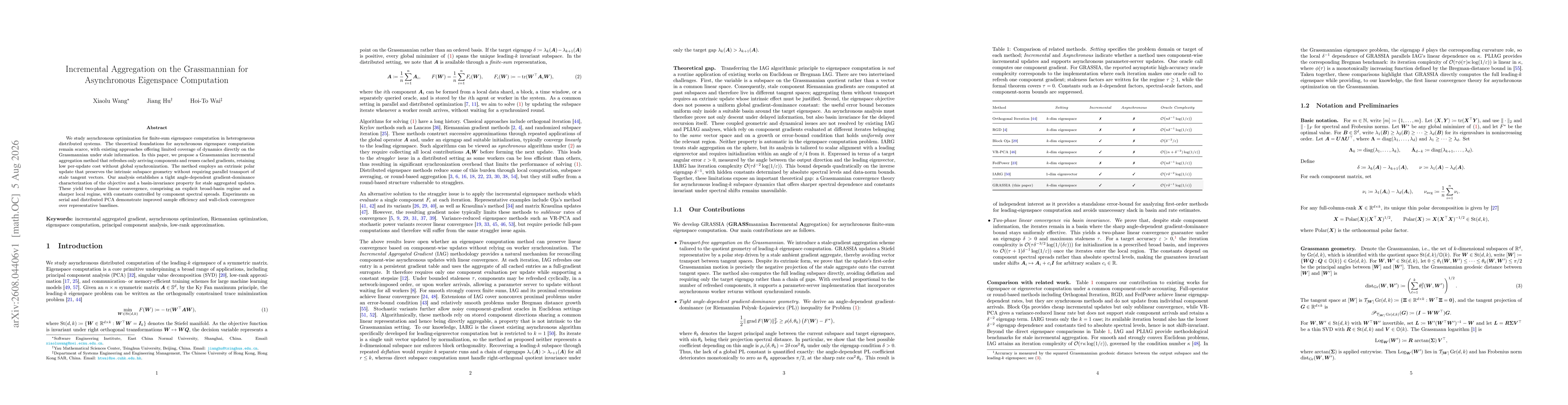 Thumbnail for Incremental Aggregation on the Grassmannian for Asynchronous Eigenspace Computation