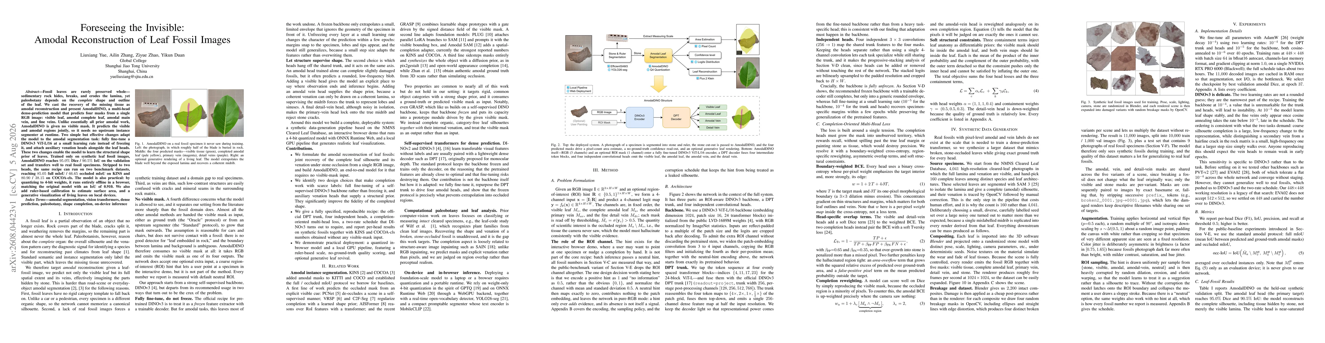 Thumbnail for Foreseeing the Invisible: Amodal Reconstruction of Leaf Fossil Images