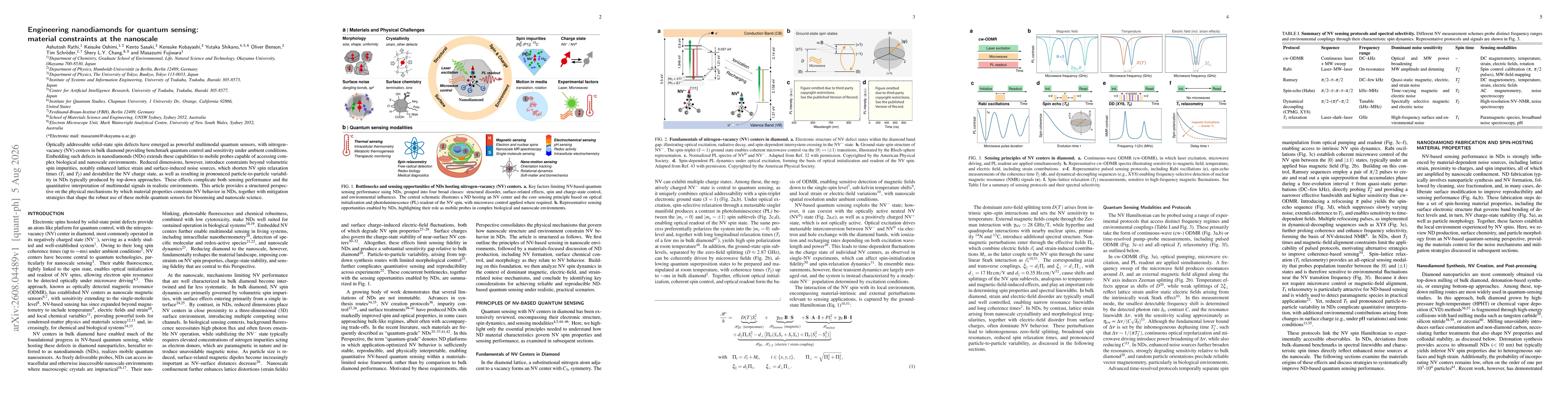 Thumbnail for Engineering Nanodiamonds for Quantum Sensing: Material Constraints at the Nanoscale