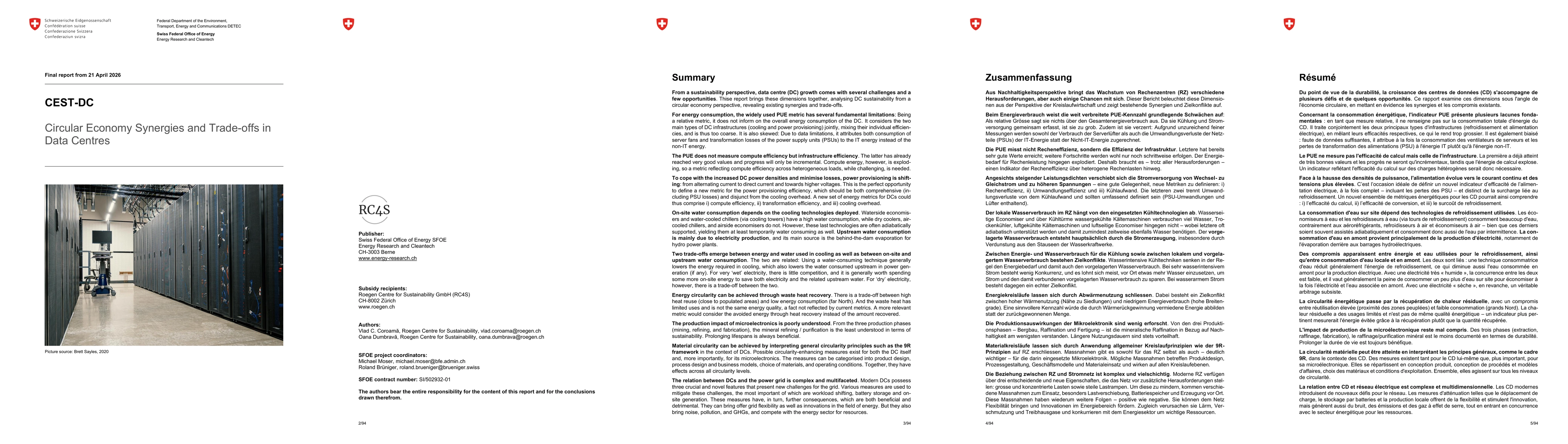 Thumbnail for Circular Economy Synergies and Trade-offs in Data Centres
