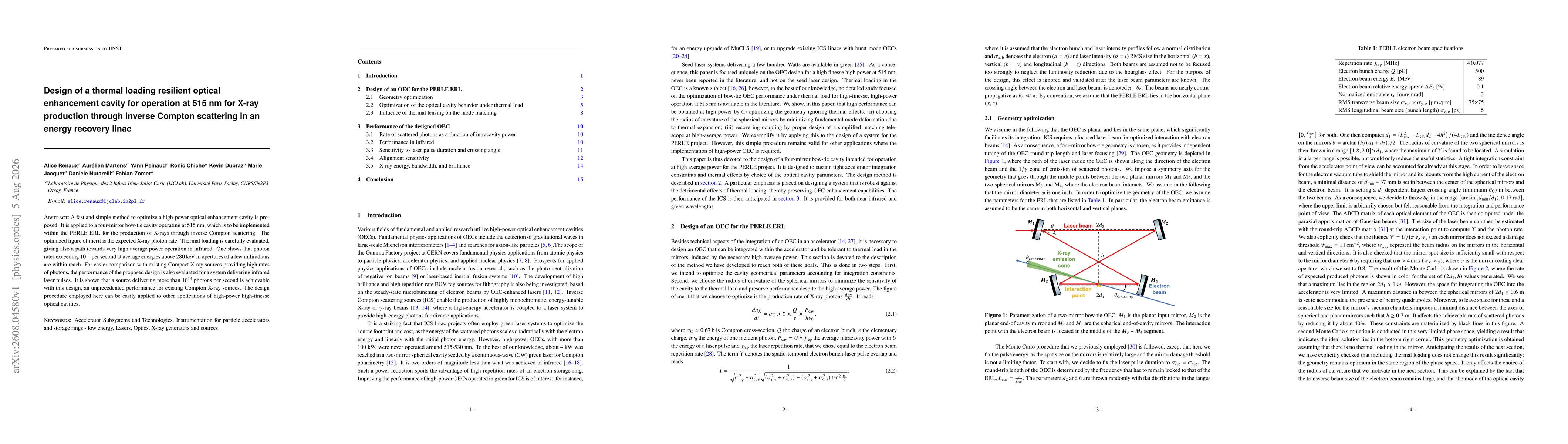 Thumbnail for Design of a thermal loading resilient optical enhancement cavity for operation at 515 nm for X-ray production through inverse Compton scattering in an energy recovery linac
