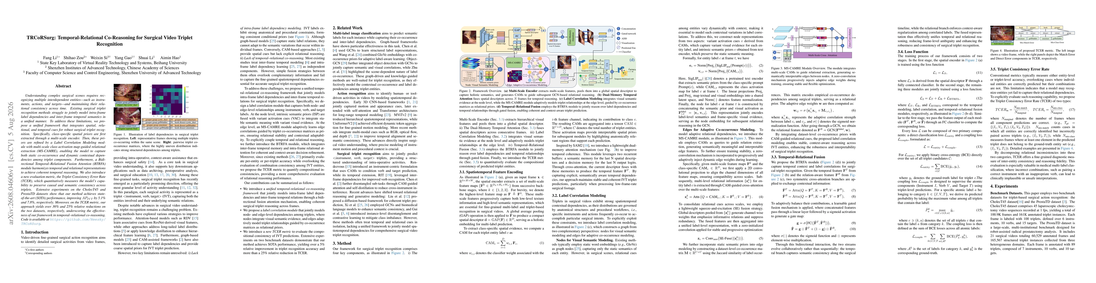 Thumbnail for TRCoRSurg: Temporal-Relational Co-Reasoning for Surgical Video Triplet Recognition