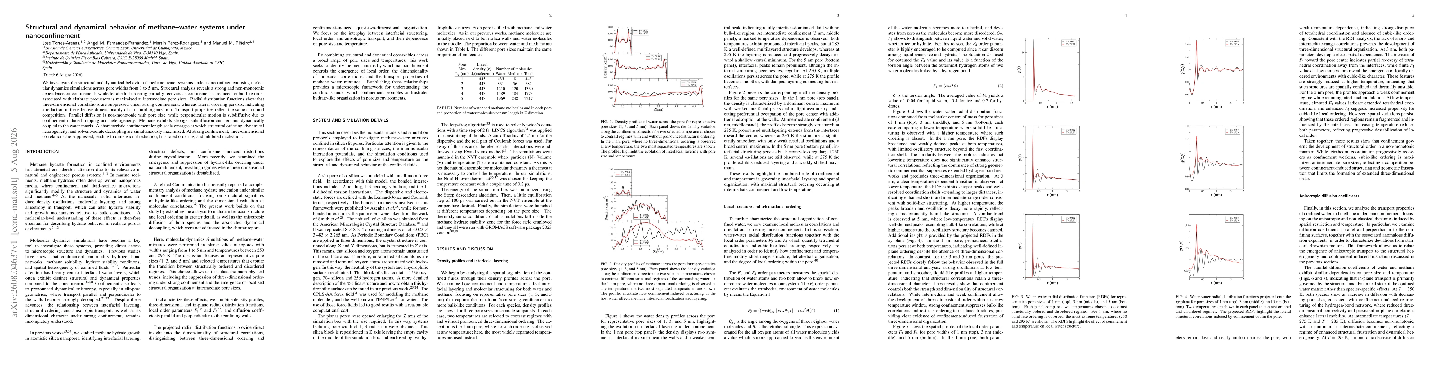 Thumbnail for Structural and dynamical behavior of methane-water systems under nanoconfinement