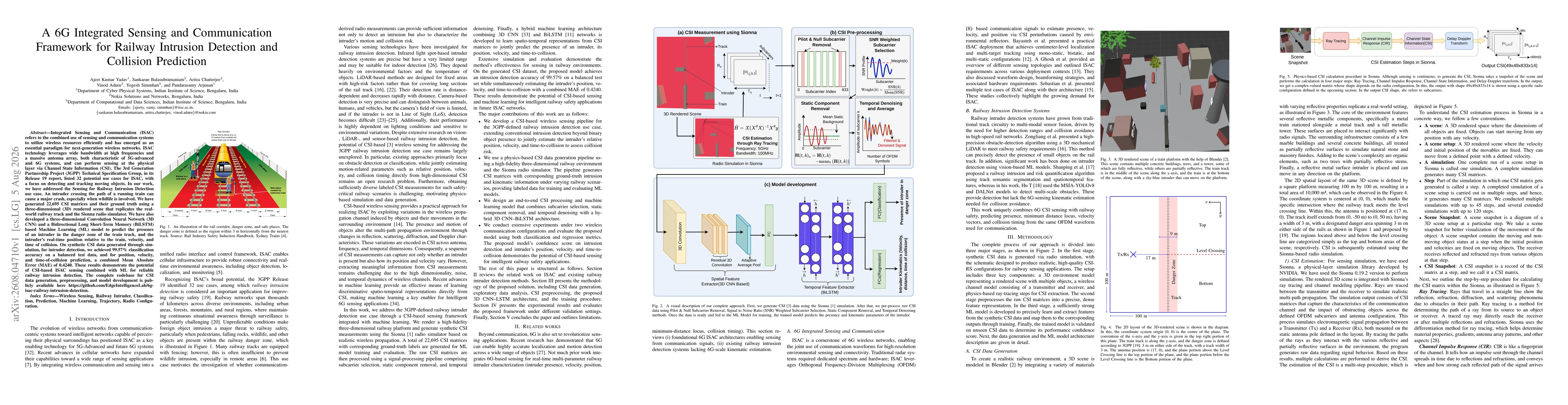 Thumbnail for A 6G Integrated Sensing and Communication Framework for Railway Intrusion Detection and Collision Prediction