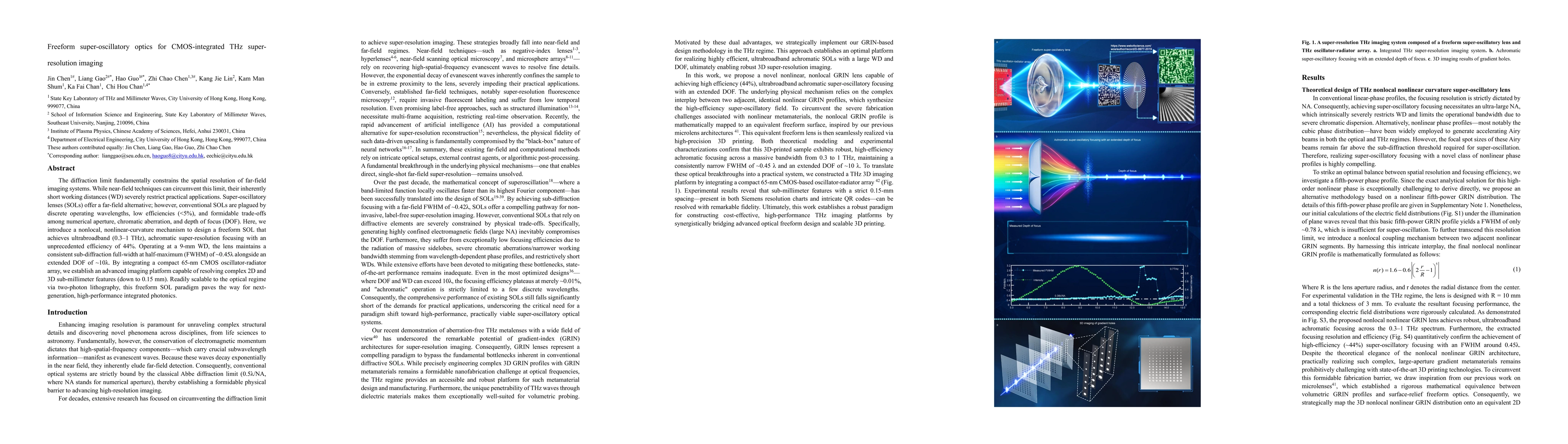 Thumbnail for Freeform super-oscillatory optics for CMOS-integrated THz super-resolution imaging