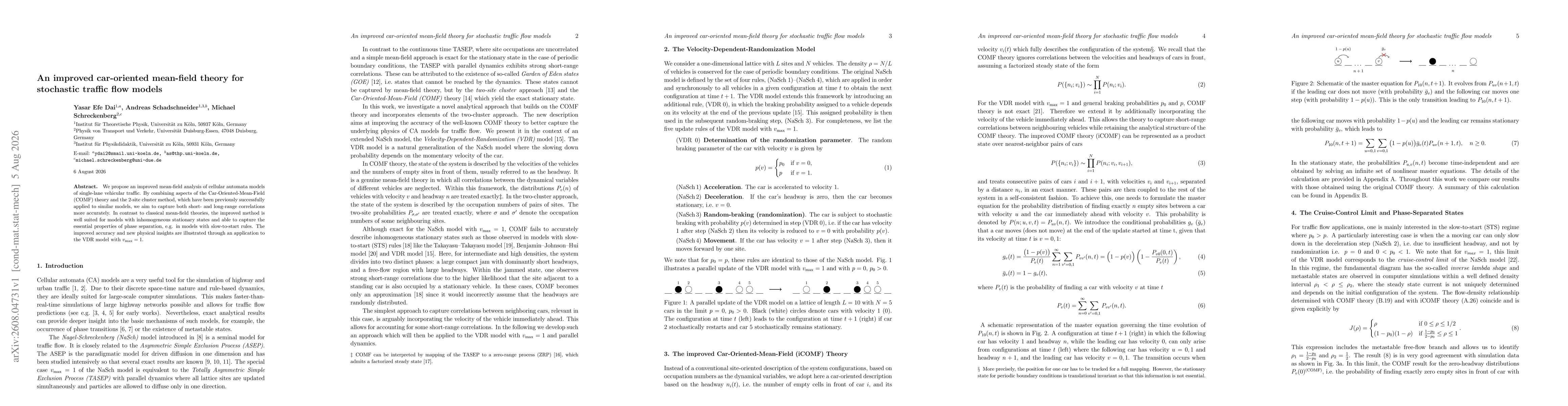 Thumbnail for An improved car-oriented mean-field theory for stochastic traffic flow models