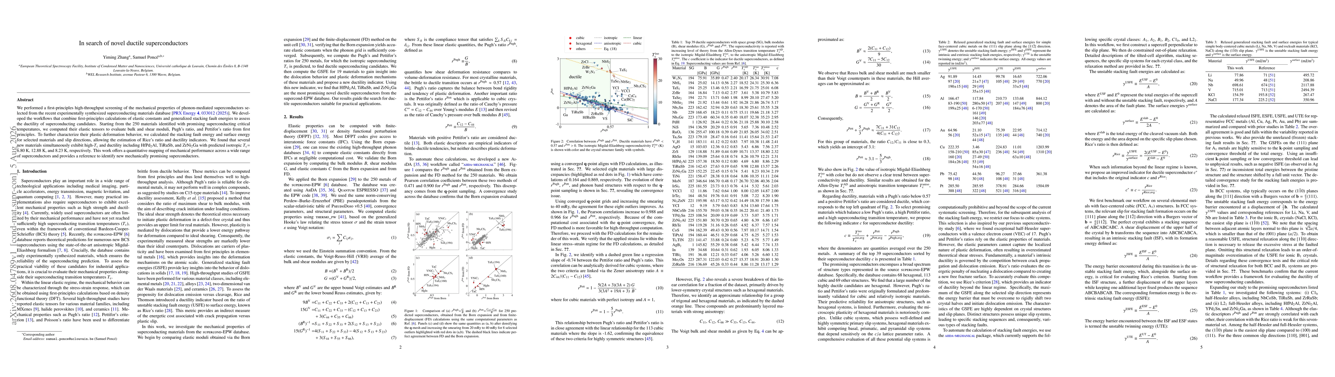 Thumbnail for In search of novel ductile superconductors