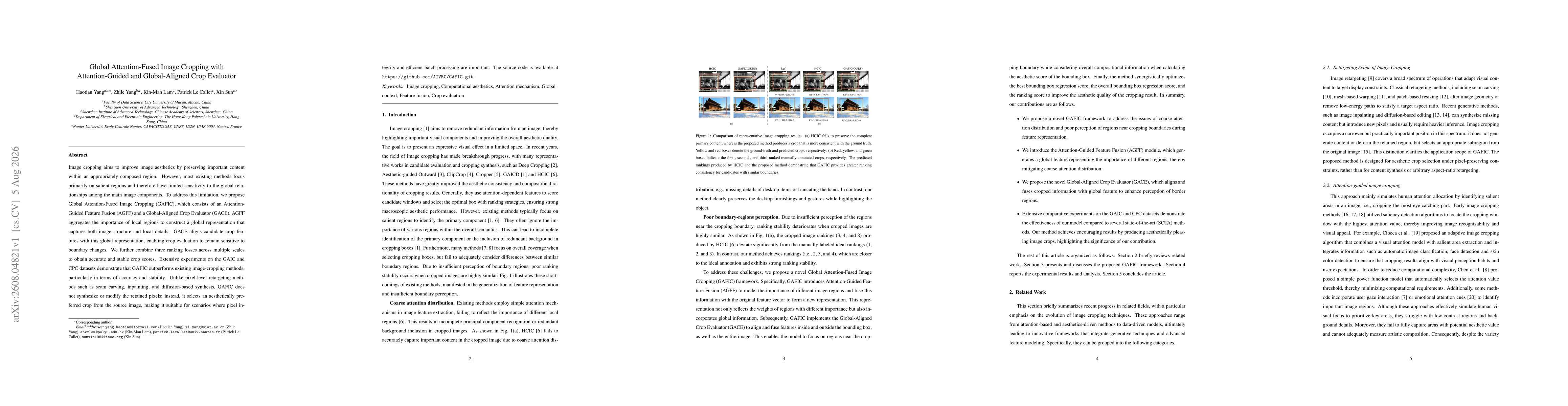 Thumbnail for Global Attention-Fused Image Cropping with Attention-Guided and Global-Aligned Crop Evaluator