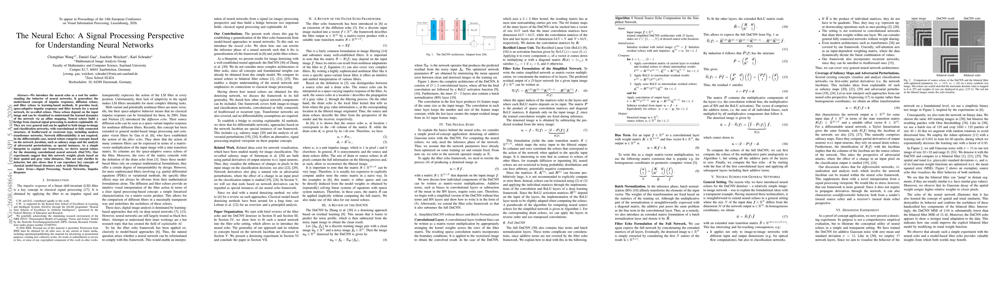 Thumbnail for The Neural Echo: A Signal Processing Perspective for Understanding Neural Networks