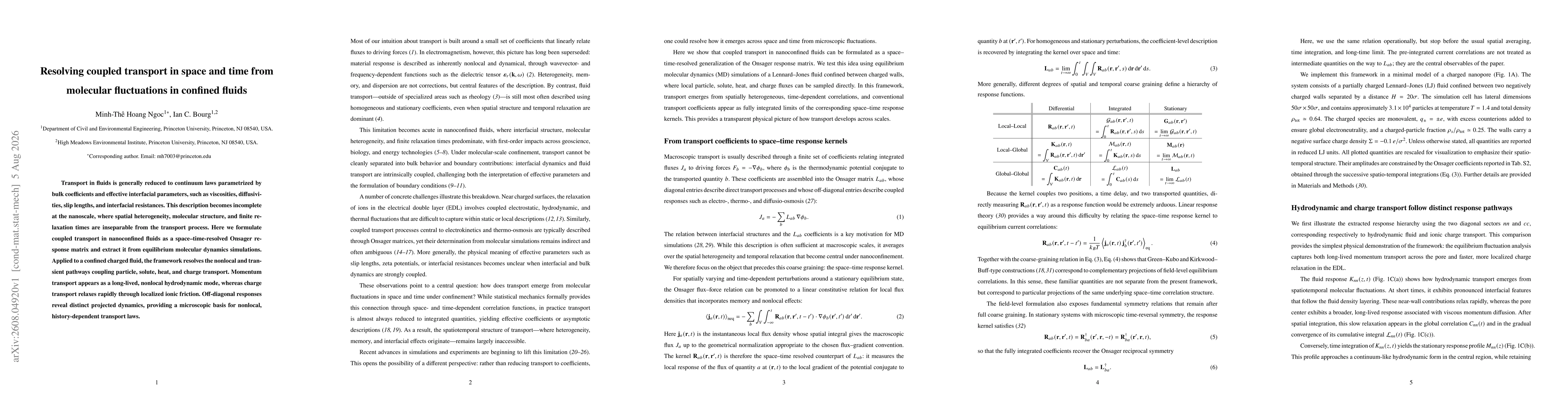 Thumbnail for Resolving coupled transport in space and time from molecular fluctuations in confined fluids